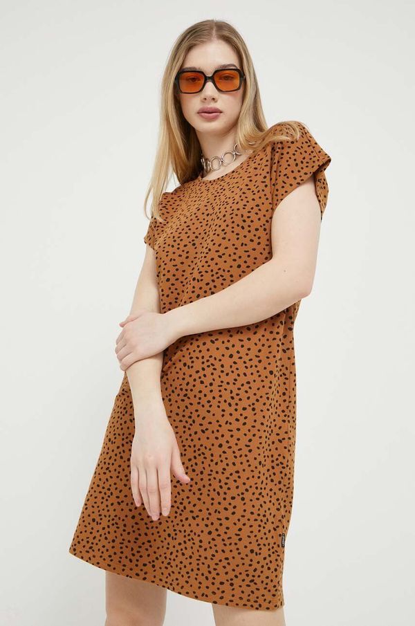 Protest Haljina Protest boja: smeđa, mini, ravna