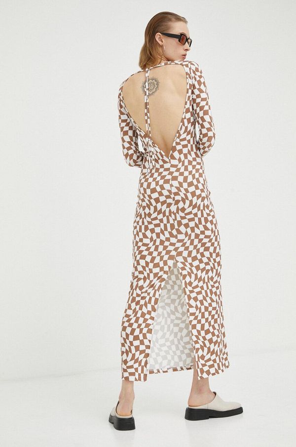 Resume Haljina Résumé boja: smeđa, maxi, ravna