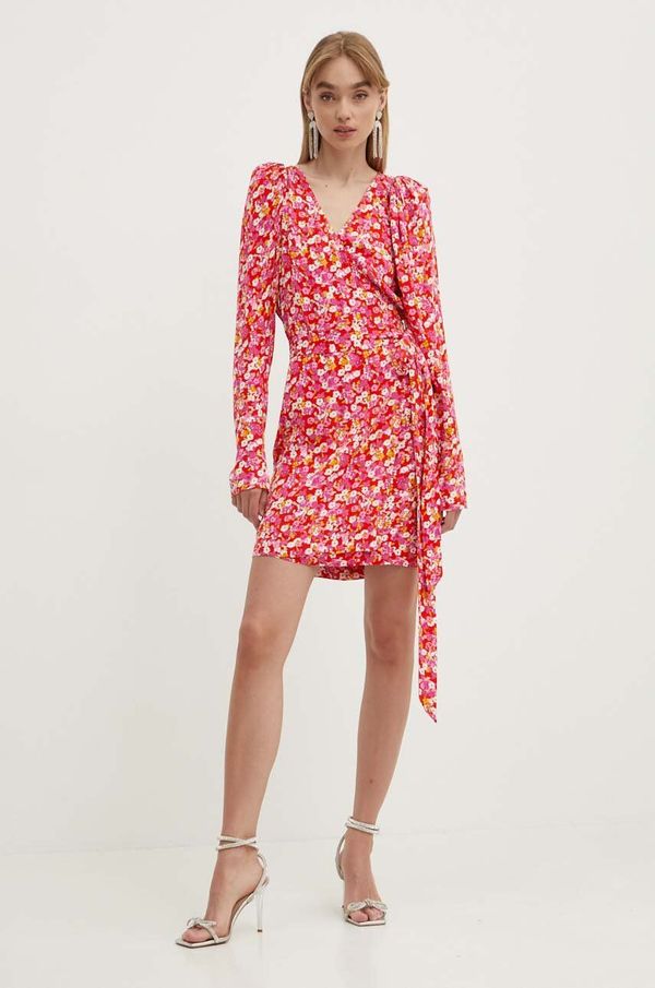 Rotate Haljina Rotate JACQUARD MINI WRAP DRESS mini, širi se prema dolje, 1129032989