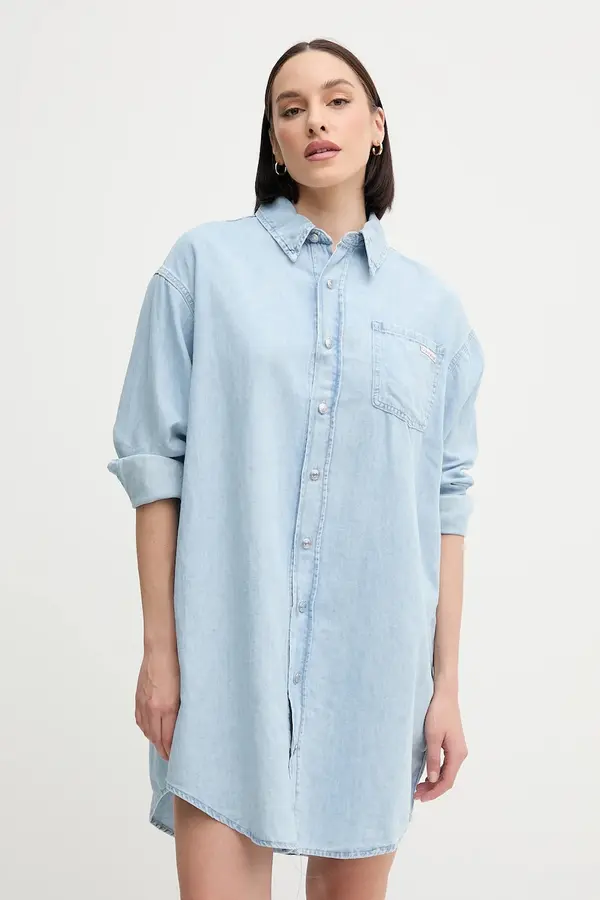 Calvin Klein Jeans Haljina s dodatkom lana Calvin Klein Jeans