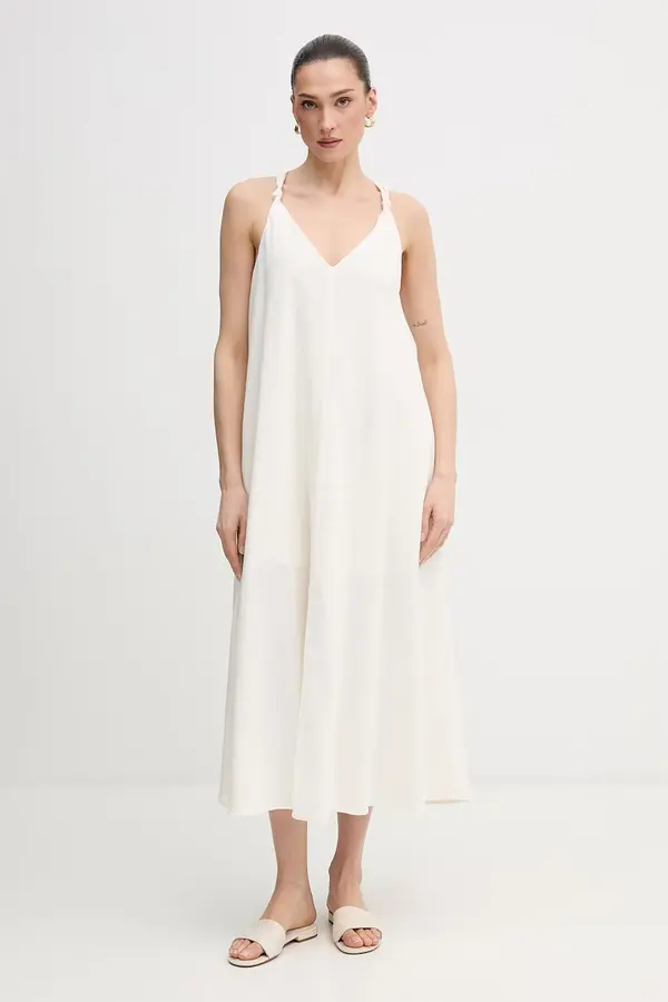 DKNY Haljina s dodatkom lana Dkny