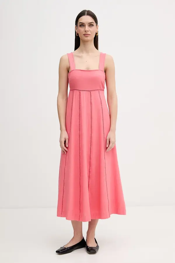 DKNY Haljina s dodatkom lana Dkny