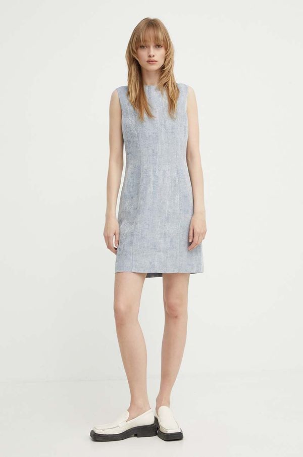 Tiger of Sweden Haljina s dodatkom lana Tiger Of Sweden Kasie mini, ravna, S72199002