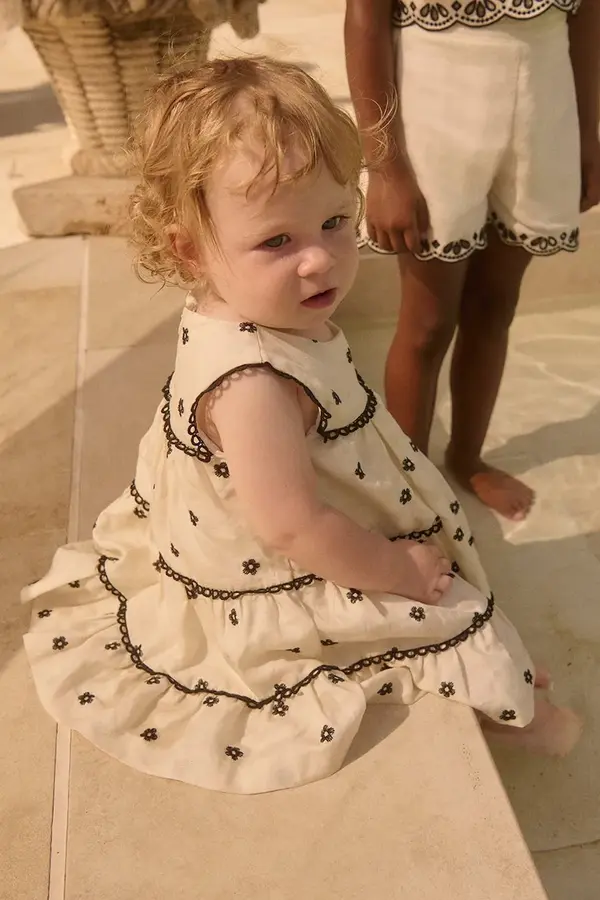 Abel&Lula Haljina s dodatkom lana za bebe Abel&Lula