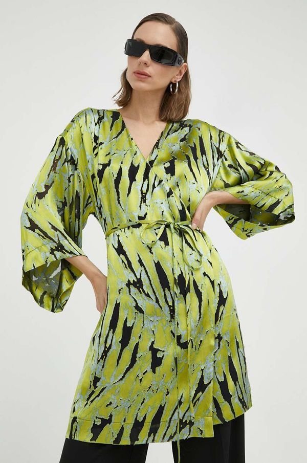 Gestuz Haljina s dodatkom svile Gestuz Anna mini, širi se prema dolje