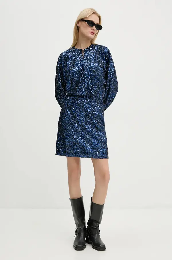 Zadig & Voltaire Haljina s dodatkom svile ZADIG&VOLTAIRE mini, ravna, WWDR01365