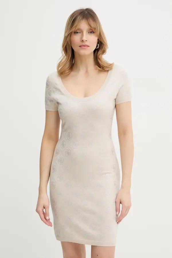 Guess Haljina s primjesom vune Guess 4G