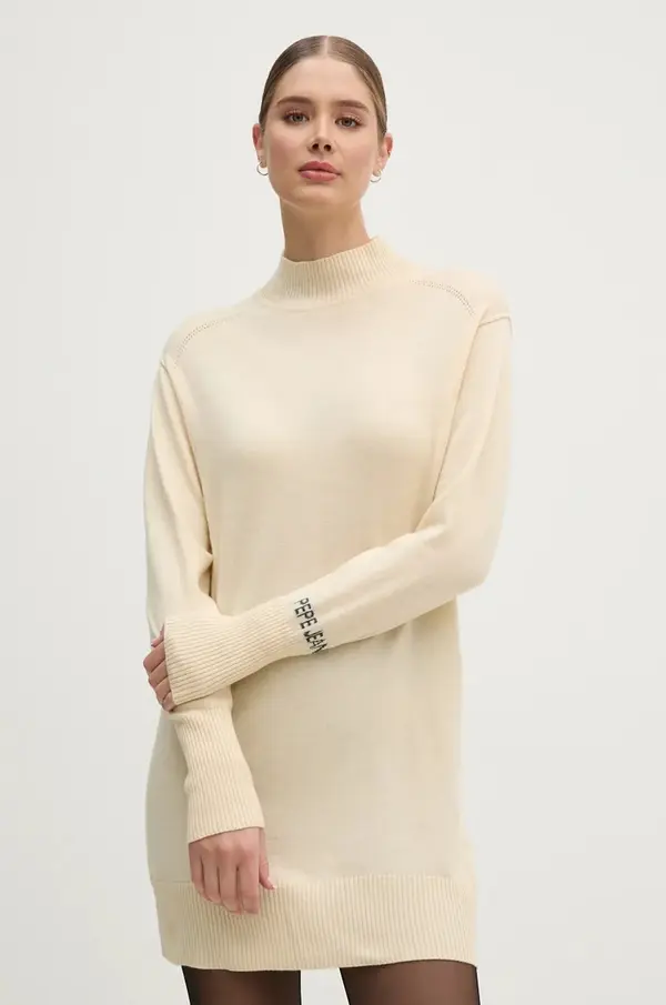 Pepe Jeans Haljina s primjesom vune Pepe Jeans HAZEL DRESS