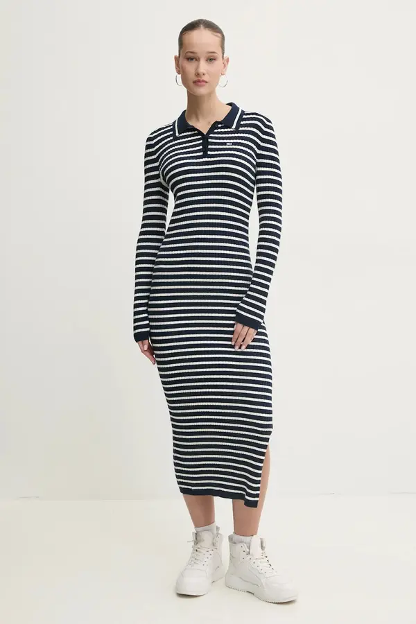 Tommy Jeans Haljina s primjesom vune Tommy Jeans
