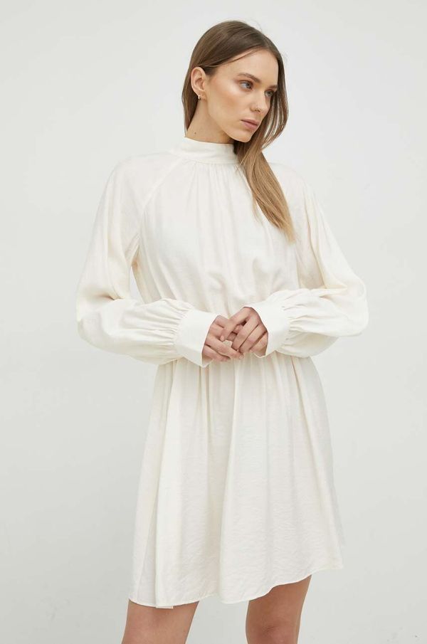 Samsoe Samsoe Haljina Samsoe Samsoe boja: bež, mini, širi se prema dolje