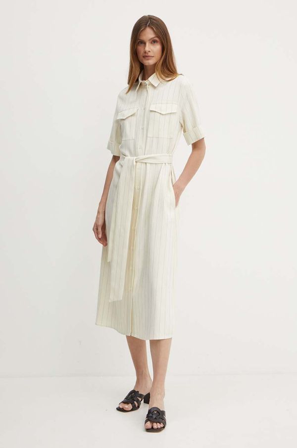 Seidensticker Haljina Seidensticker boja: bež, midi, ravna, 60.135932