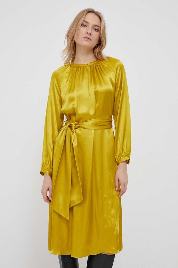 Seidensticker Haljina Seidensticker boja: zelena, midi, širi se prema dolje