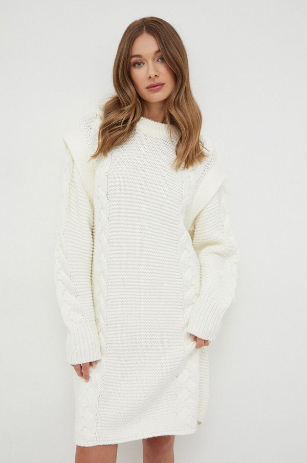 Silvian Heach Haljina Silvian Heach boja: bež, mini, ravna