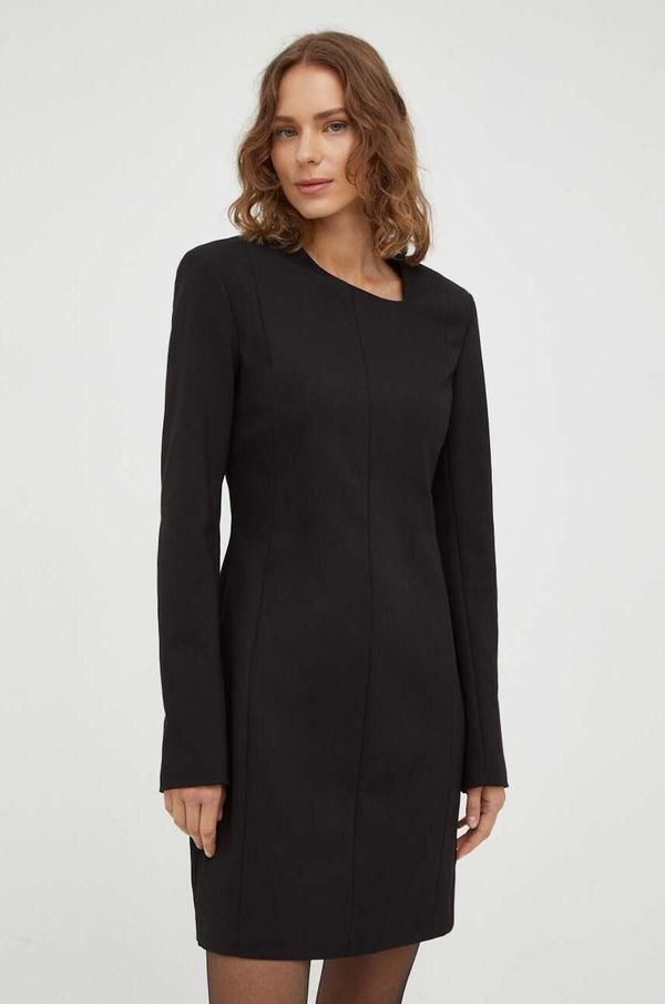 Tiger of Sweden Haljina Tiger Of Sweden boja: crna, mini, ravna