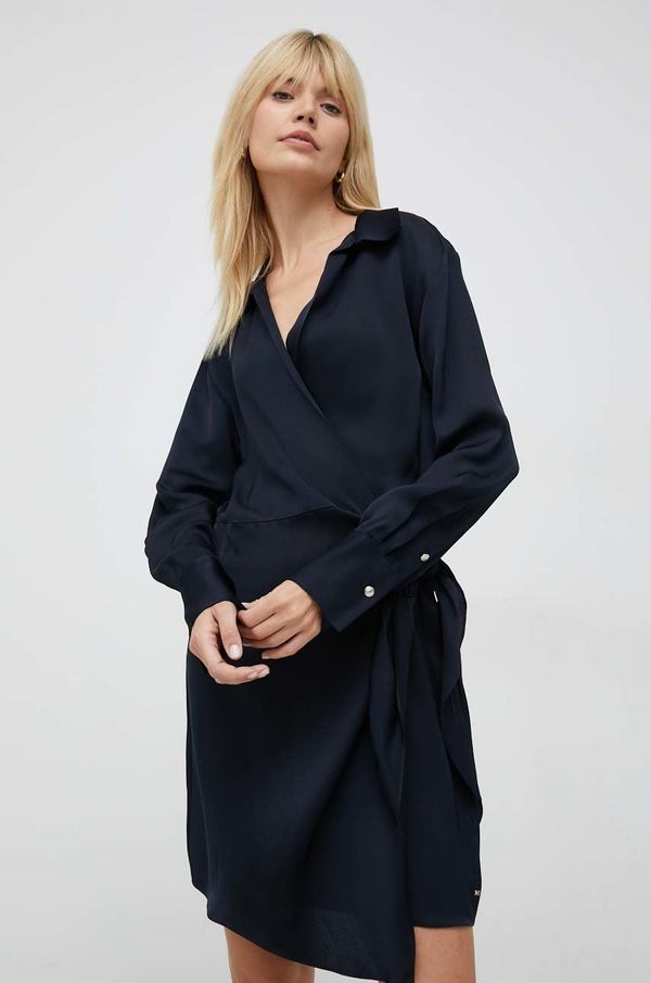 Tommy Hilfiger Haljina Tommy Hilfiger boja: tamno plava, mini, ravna