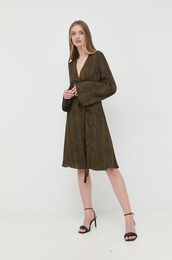 Trussardi Haljina Trussardi boja: zelena, mini, širi se prema dolje