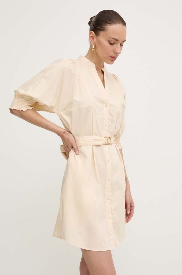 Twinset Haljina Twinset boja: bež, mini, oversize