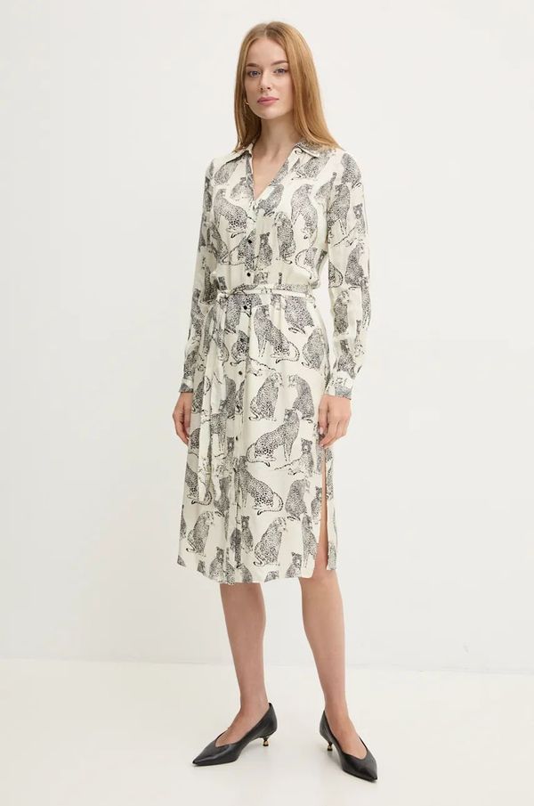 Twinset Haljina Twinset boja: bež, mini, ravna, 242TP2232