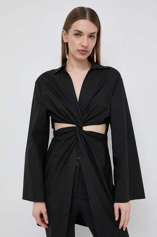 Twinset Haljina Twinset boja: crna, mini, širi se prema dolje