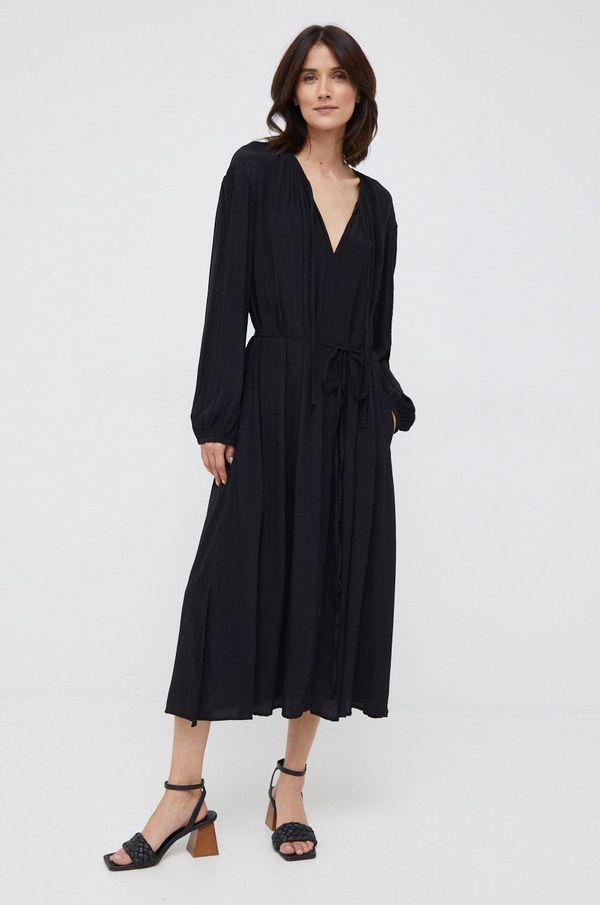 United Colors of Benetton Haljina United Colors of Benetton boja: crna, midi, oversize