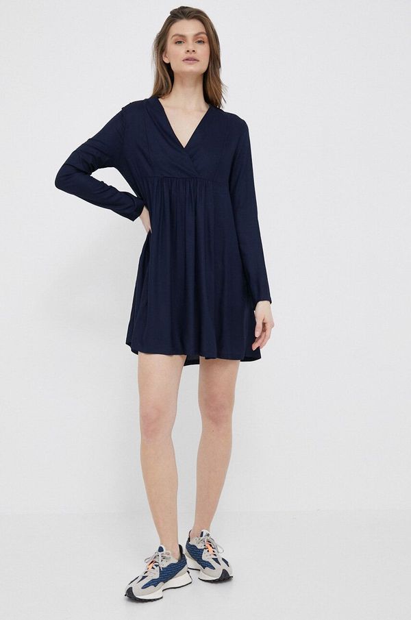 United Colors of Benetton Haljina United Colors of Benetton boja: tamno plava, mini, širi se prema dolje