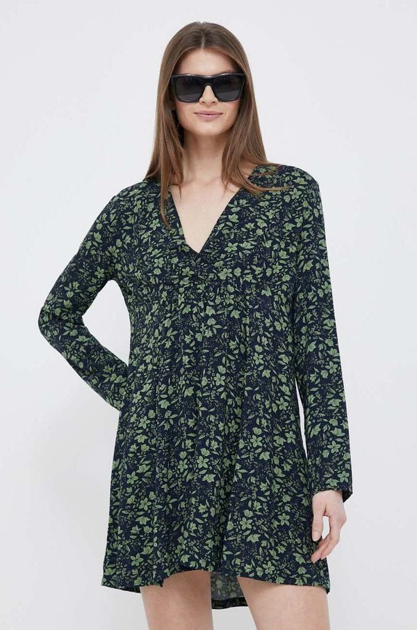 United Colors of Benetton Haljina United Colors of Benetton boja: zelena, mini, širi se prema dolje