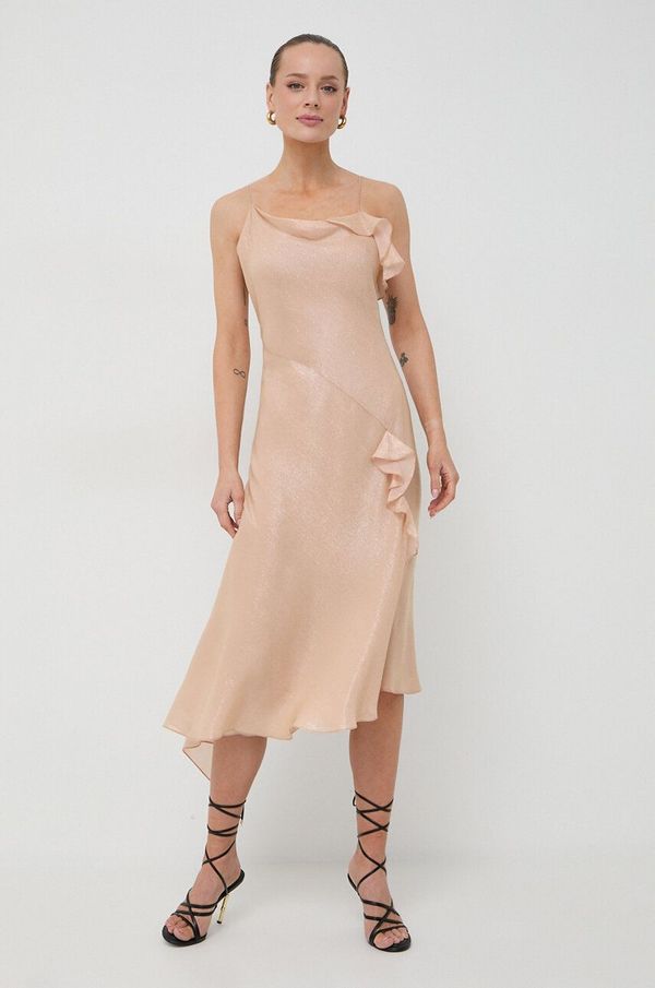 Victoria Beckham Haljina Victoria Beckham boja: narančasta, midi, širi se prema dolje, 1124WDR005220A