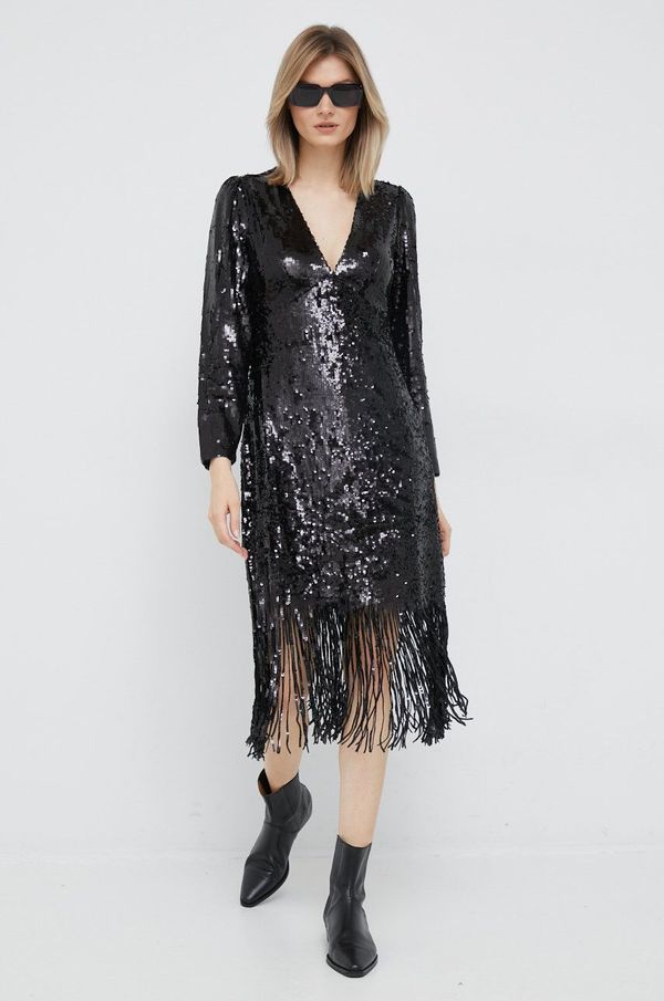 Y.A.S Haljina Y.A.S boja: crna, midi, ravna