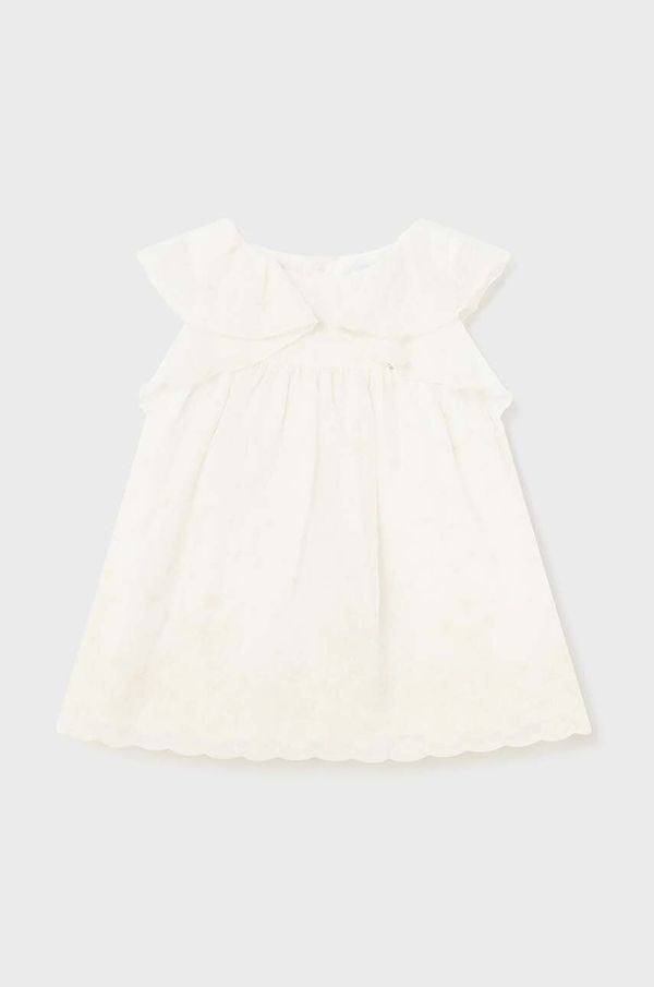 Mayoral Haljina za bebe Mayoral boja: bež, mini, širi se prema dolje