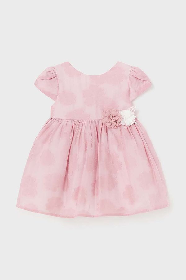 Mayoral Haljina za bebe Mayoral boja: ružičasta, mini, širi se prema dolje