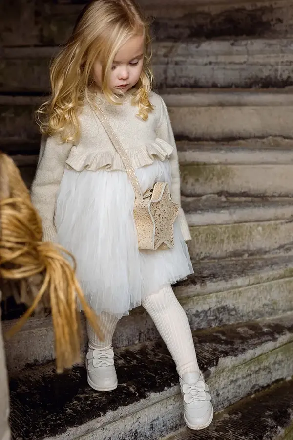 Donsje Haljina za bebe s dodatkom vune Donsje Paulien Dress