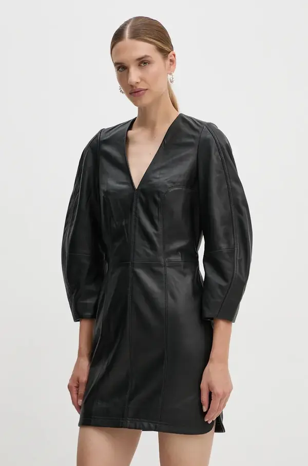 Zadig & Voltaire Haljina ZADIG&VOLTAIRE boja: crna, mini, širi se prema dolje, RWDR00030