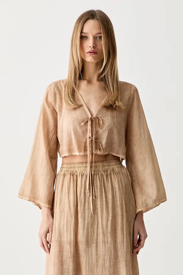 Haveone Haveone bluza za žene od pamuka