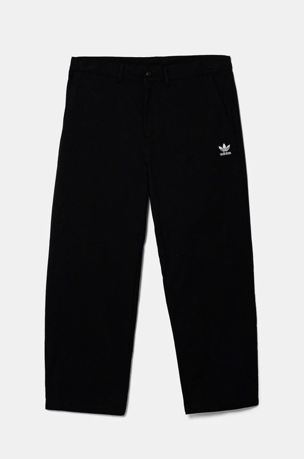 adidas Originals Hlače adidas Originals Essential za muškarce, boja: crna, chinos kroj, JD2442