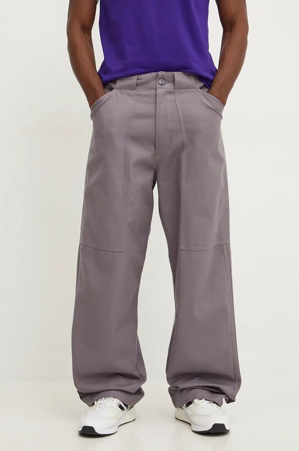 adidas Originals Hlače adidas Originals za muškarce, boja: siva, ravni kroj, IY0140