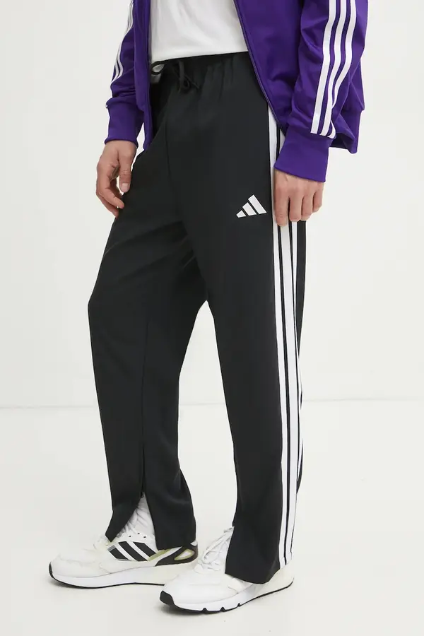 adidas Hlače adidas STNFRD za muškarce, boja: crna, s uzorkom, JC8491