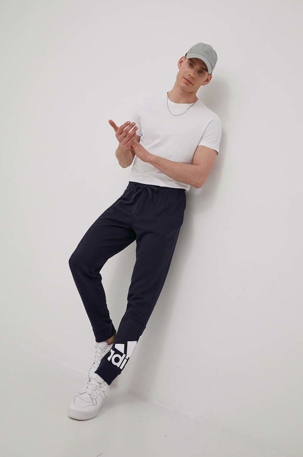 adidas Hlače adidas za muškarce, boja: tamno plava, s tiskom