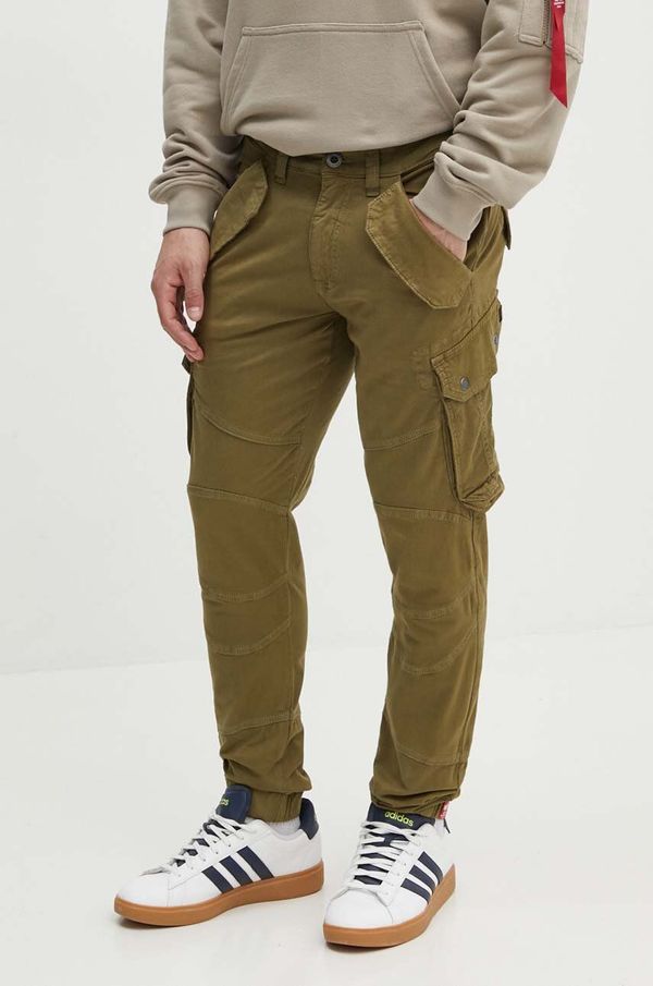 Alpha Industries Hlače Alpha Industries Combat Pant LW za muškarce, boja: zelena, cargo kroj, 126215