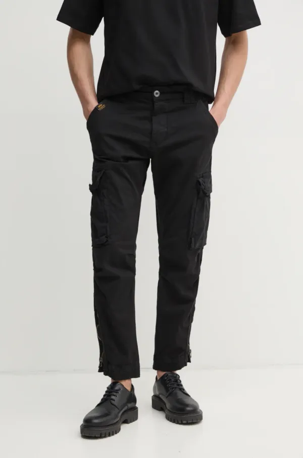 Alpha Industries Hlače Alpha Industries Task Force Pant za muškarce, boja: crna, cargo kroj, 106203