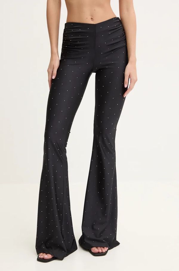 Aniye By Hlače Aniye By za žene, boja: crna, trapez, visoki struk, 181518