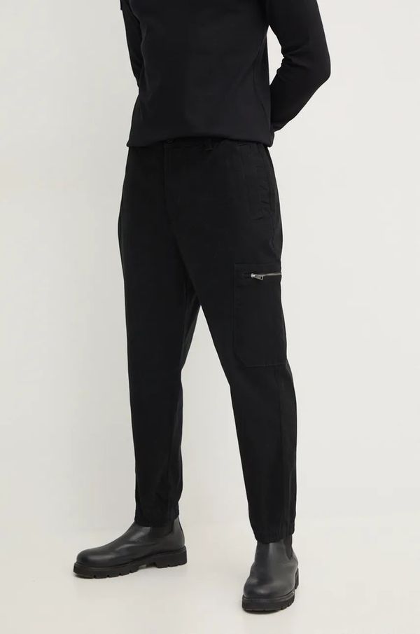 Armani Exchange Hlače Armani Exchange za muškarce, boja: crna, 6DZP21 ZN5AZ