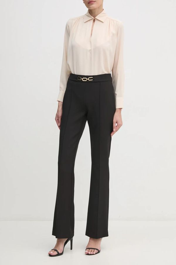 Artigli Hlače Artigli za žene, boja: crna, trapez, visoki struk, ACPA000038