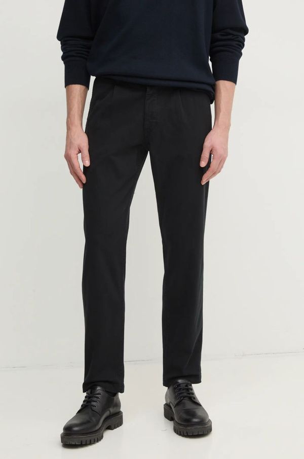 Boss Orange Hlače Boss Orange za muškarce, boja: crna, ravni kroj, 50529308