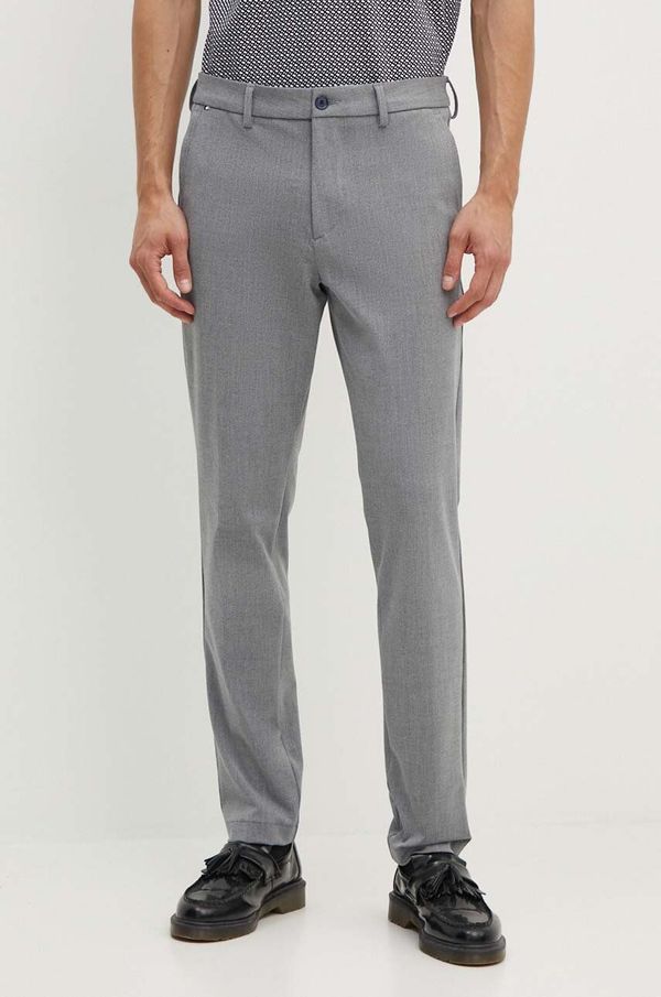 Boss Hlače BOSS za muškarce, boja: tamno plava, uski kroj, 50519121