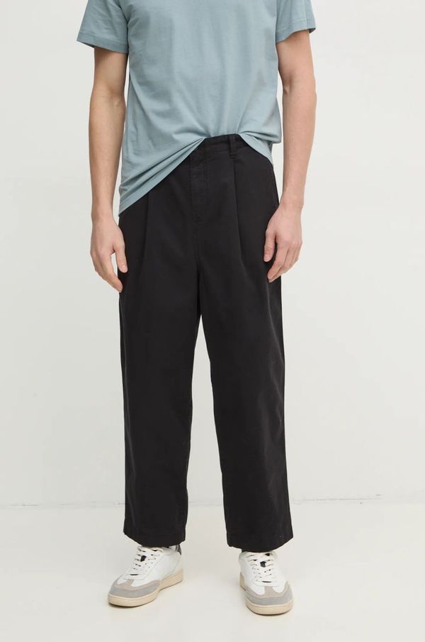 Calvin Klein Jeans Hlače Calvin Klein Jeans za muškarce, boja: crna, chinos kroj, J30J326733