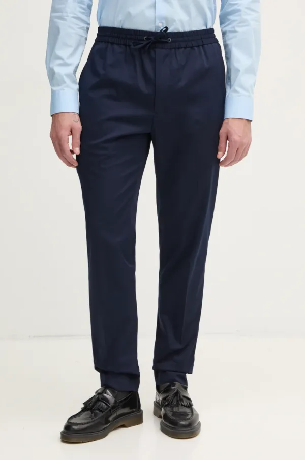 Calvin Klein Hlače Calvin Klein za muškarce, boja: tamno plava, chinos kroj, K10K114467