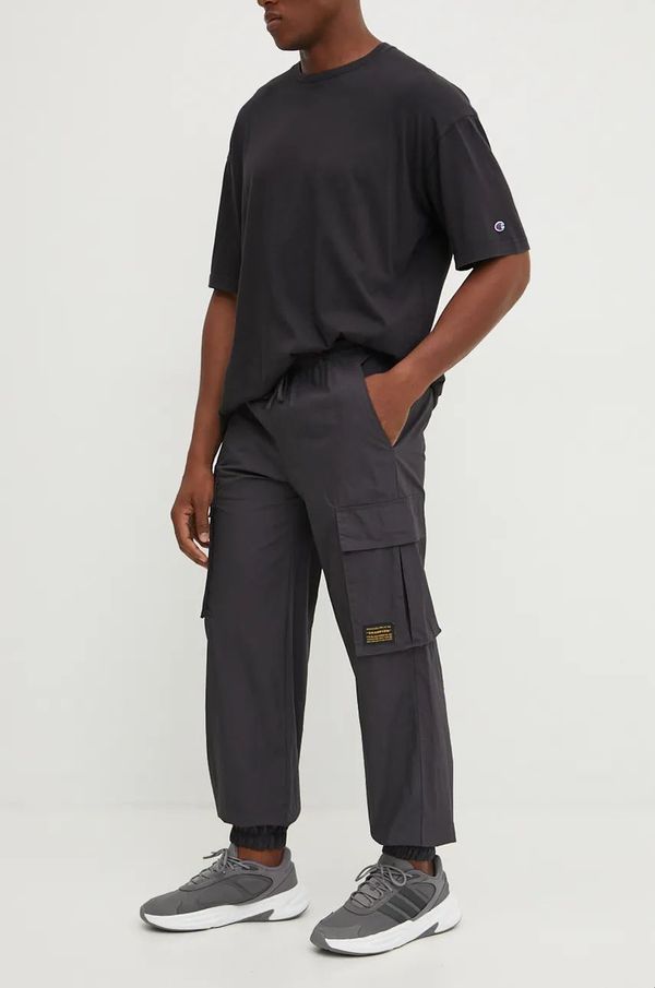 Champion Hlače Champion za muškarce, boja: siva, cargo kroj, 220415