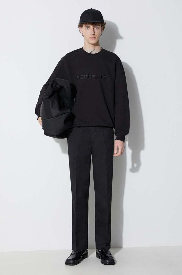 Dickies Hlače Dickies za muškarce, boja: crna, ravni kroj, DK000874-BLACK