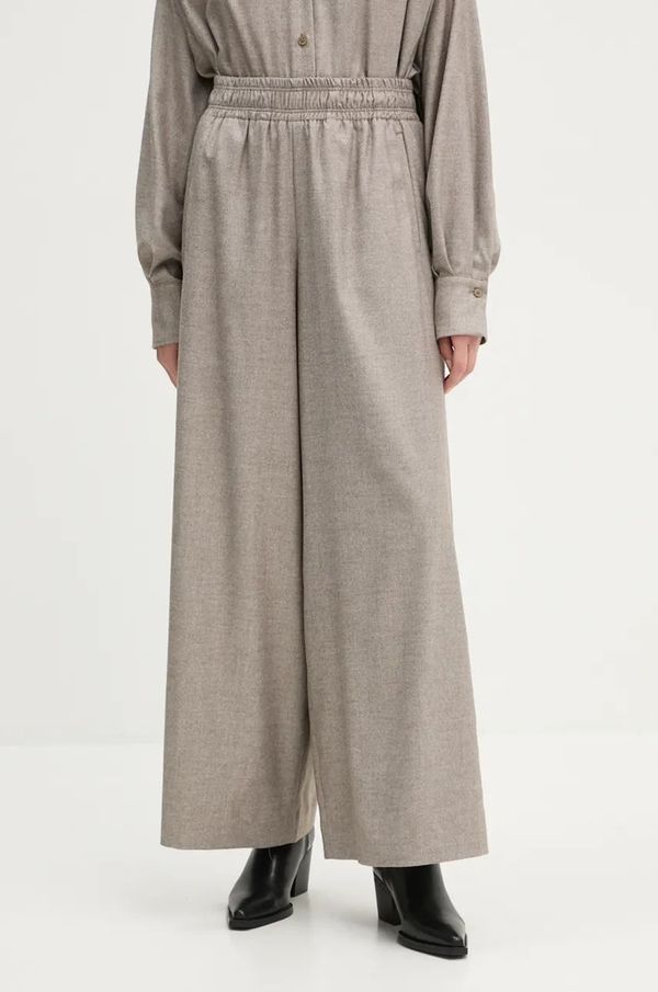 Drykorn Hlače Drykorn za žene, boja: bež, široke, visoki struk, 120223 80758