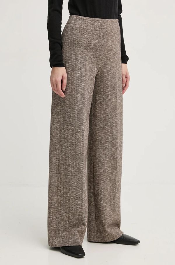 Drykorn Hlače Drykorn za žene, boja: smeđa, široke, srednje visoki struk, 138374 80693